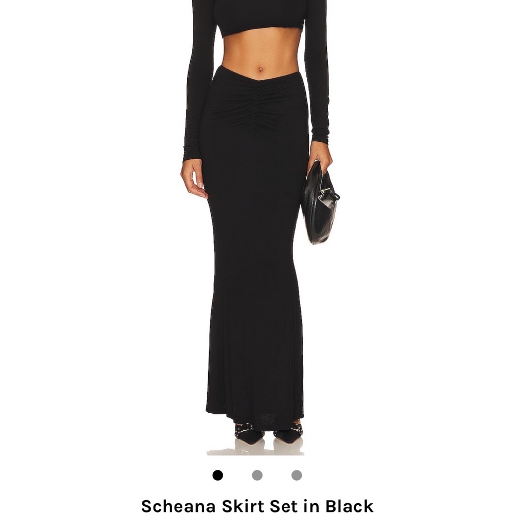 Superdown Black Skirt Set